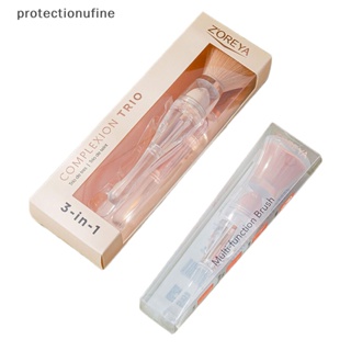 Prne Zoerya 3-in-1 แปรงแต่งหน้า รองพื้น แบบพกพา ขนาดเล็ก 3-in-1