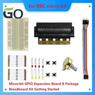 สําหรับ BBC Micro: Bit GPIO บอร์ดขยาย เบรดบอร์ด ชุดเริ่มต้น STEM การเขียนโปรแกรม เด็ก อิเล็กทรอนิกส์ การศึกษา ชุด DIY