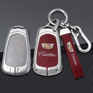  เคสกุญแจรีโมตรถยนต์ หนังสังกะสีอัลลอย 5 ปุ่ม สําหรับ Cadillac SRX XTS CTS ATS-L