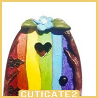 [Cuticate2] ฟิกเกอร์ไม้ รูปประตูนางฟ้า สําหรับตกแต่งสวนหลังบ้าน