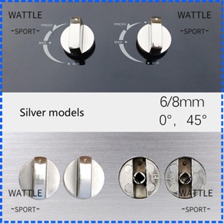 Wattle ลูกบิดควบคุมหม้อหุงข้าว โลหะผสมสังกะสี สีเงิน แบบเปลี่ยน 2 ชิ้น