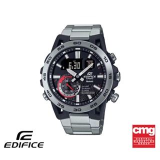 CASIO นาฬิกาข้อมือผู้ชาย EDIFICE รุ่น ECB-40D-1ADF วัสดุสเตนเลสสตีล สีดำ