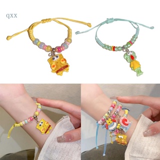 Ch*【พร้อมส่ง】สร้อยข้อมือ เชือกถัก อะคริลิค ลายการ์ตูน ปรับได้ แฟชั่น