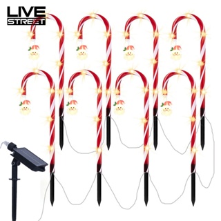 Livestreet โคมไฟ Led สีขาวอบอุ่น สําหรับตกแต่งเทศกาลคริสต์มาส ในร่ม และกลางแจ้ง