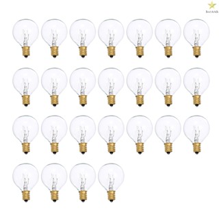 G40 Tungsten Bulb Lamp 7W Clear Globe Bulb E12 Base Light Bulbs for Indoor Outdoor Lighting