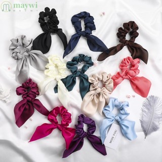 Maywi โบว์ผู้หญิง ชีฟอง ยืดหยุ่น อุปกรณ์เสริมผม ที่คาดผม Scrunchies