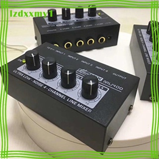 [ เครื่องมิกเซอร์เสียง 12V 4 ช่อง สําหรับกีตาร์ เบส และสตูดิโอ