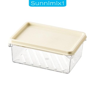 [Sunnimix1] กล่องเก็บของ แบบพกพา สําหรับเก็บอาหารทะเล ไข่ ผลไม้ ซีเรียล ในตู้เย็น
