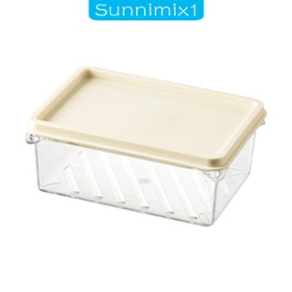 [Sunnimix1] กล่องเก็บของ แบบพกพา สําหรับเก็บอาหารทะเล ไข่ ผลไม้ ซีเรียล ในตู้เย็น