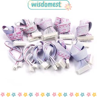 Wisdomest สายเคเบิลเชื่อมต่อ XH2.54 มม. ยาว 10 20 ซม. สีแดง และสีขาว คุณภาพสูง 7P 8P 9P 10P 11P 12P XH2.54 5 ชิ้น