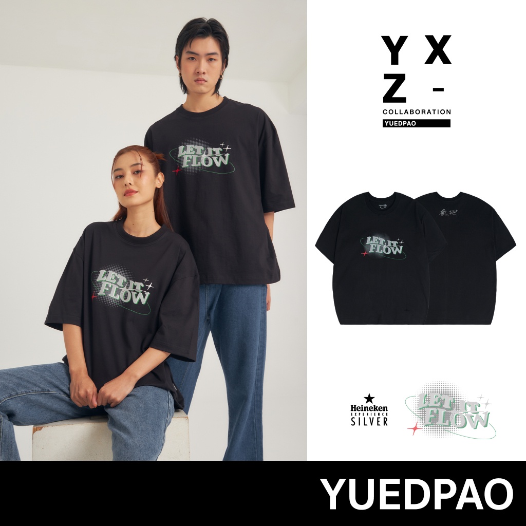 เสื้อเลือกตั้ง Yuedpao x Heineken Experience Silver ยอดขาย No.1 รับประกันไม่ย้วย 2 ปี เสื้อยืดเปล่า เสื้อยืด Oversize Co