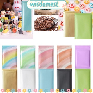 Wisdomest ถุงฟอยล์อลูมิเนียม สีรุ้ง เนื้อแมตต์ มีซิปล็อค คุณภาพสูง สําหรับใส่เครื่องประดับ งานแต่งงาน