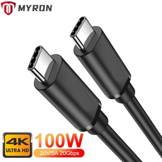 Myron สายเคเบิล USB 3.2 Type C 4K@60HZ สําหรับแล็ปท็อป วิดีโอ และเสียง