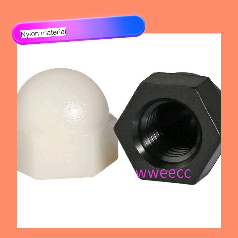 Wec] หมวกไนลอน Nut Nut หมวกพลาสติกหัวกลม Ball น็อตตกแต่ง M3M4M5M6M8M10M12