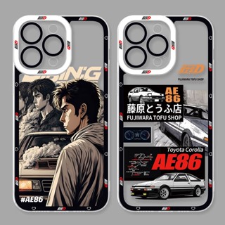 เคสโทรศัพท์มือถือ แบบนิ่ม ลายการ์ตูนอนิเมะ Initial D น่ารัก สําหรับ Realme