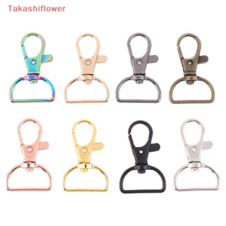 (Takashiflower) ตะขอก้ามปู โลหะ 20 มม. อุปกรณ์เสริม สําหรับเย็บพวงกุญแจ DIY 10 ชิ้น