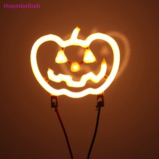 Hoe&gt; หลอดไฟไดโอด LED 3V รูปฟักทอง ยืดหยุ่น สําหรับตกแต่งปาร์ตี้ฮาโลวีน DIY