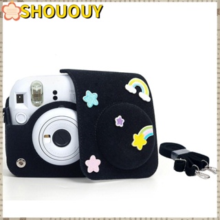 Shououy กระเป๋าเก็บกล้อง ผ้าสักหลาด แฟชั่น สําหรับ Fujifilm Instax Mini 12