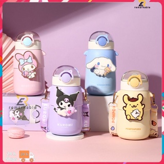 พร้อมส่ง Sanrio 570ml กระติกน้ำร้อน Cup Koromi ถ้วยประกันเด็ก ถ้วยสแตนเลส Kids Straw Hatter กระติกน้ำร้อนกาต้มน้ำ โดดเด่น_th