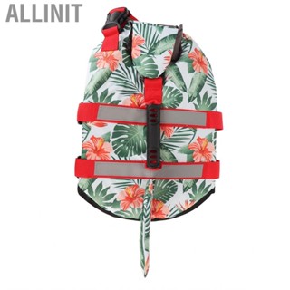 Allinit Dog Life Jacket  Hawaiian Style Comfortable Lifesaver Vest for Emergency