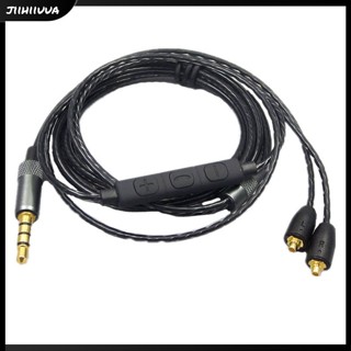 Jl- สายหูฟัง ปรับระดับเสียงได้ แบบเปลี่ยน สําหรับ Shure Mmcx Se215 Se535 Se846 Ue900