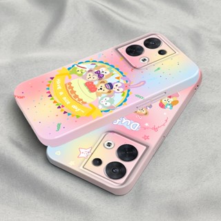 เคสโทรศัพท์มือถือ PC แข็ง ปิดด้านหลัง ลายหมีดัฟฟี่น่ารัก แวววาว สําหรับ Oppo Reno 8 Pro 7 6 5 Find X5 X3 F9 A78 A5 A31 A8 A15 A35 Realme 2 Pro