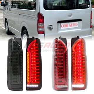 ไฟท้าย ไฟเบรก LED สีแดง สําหรับ Toyota HiAce H200 2004-2018 2 ชิ้น