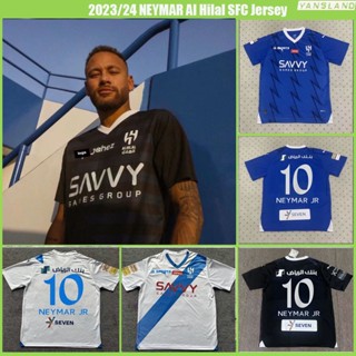 เสื้อกีฬาแขนสั้น ลายทีมชาติฟุตบอล al hilal SFC 2023/24 ชุดเหย้า