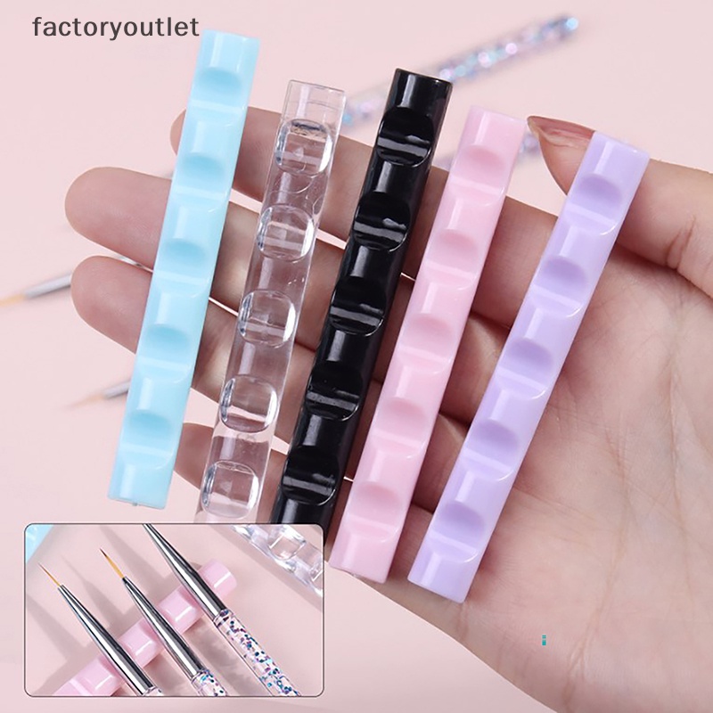 Flth ชั้นวางแปรงอะคริลิค 5 ช่อง หลากสี สําหรับวางปากกา ยูวีเจล 1 ชิ้น