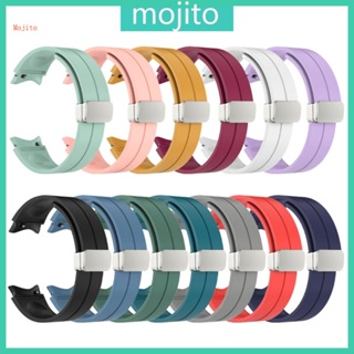 Mojito สายนาฬิกาข้อมือ ซิลิโคน หัวเข็มขัดแม่เหล็ก สําหรับ Watch 5 Watch 5 Pro Quick Release กันเหงื่อ Smartwatch Bracele