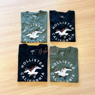 เสื้อยืดคอกลม เสื้อยืดงานปัก ผ้านิ่ม Hollister แท้ 💯