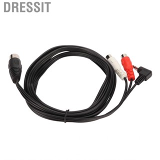 Dressit DIN 5Pin Male To 2 Female And 3.5mm Cable Stereo  Connection