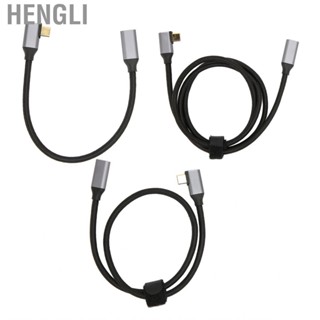 Hengli USB C to 3.1 Gen 2 Cable Right Angle 90 Degree Male Female 100W 20V 5A Charging 4K 60Hz High Speed ​​10Gbps hot