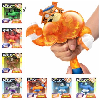 Fuzou Goo Jit Zu Games Squeeze, Animal Rubber Man Crocodile Super Heroes ของเล่นยืดหยุ่นได้, ฟิกเกอร์แอกชันยืดหยุ่นพิเศษ Gorilla Champion Shark ของเล่นเด็ก