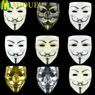 Miquel V for Vendetta หน้ากากคอสเพลย์ แบบเต็มหน้า สําหรับปาร์ตี้ฮาโลวีน