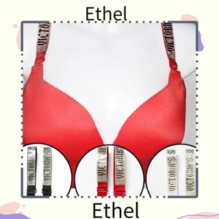 Ethel1 ชุดชั้นใน สายรัดหน้าอก แฟชั่น สายเอี๊ยม ชุดชั้นใน เครื่องประดับตัวอักษร เพชร ยืดหยุ่น