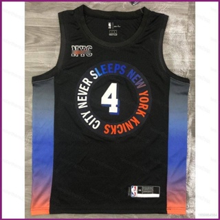 เสื้อกีฬาแขนกุด ลายทีม NP2 NBA Jersey Derrick Rose New York Nicks พลัสไซซ์ PN2