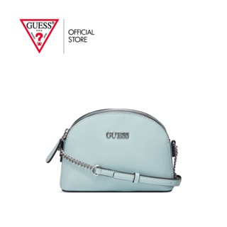 GUESS กระเป๋าสะพายผู้หญิง รุ่น LE872971 MCCLAIN MINI DOME CROSSBODY สีฟ้า