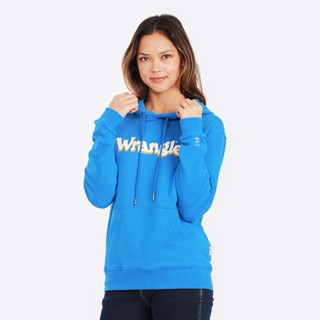 WRANGLER เสื้อคลุมฮู้ดดี้ผู้หญิง รุ่น WR S123WHODN09 สีฟ้า แรงเลอร์ เสื้อฮู้ดดี้ เสื้อฮู้ดดี้ผู้หญิง