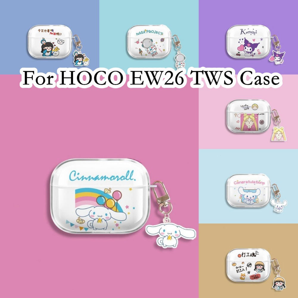 【ของแท้】เคสหูฟัง แบบนิ่ม ลายการ์ตูนอนิเมะ สําหรับ HOCO EW26 TWS HOCO EW26