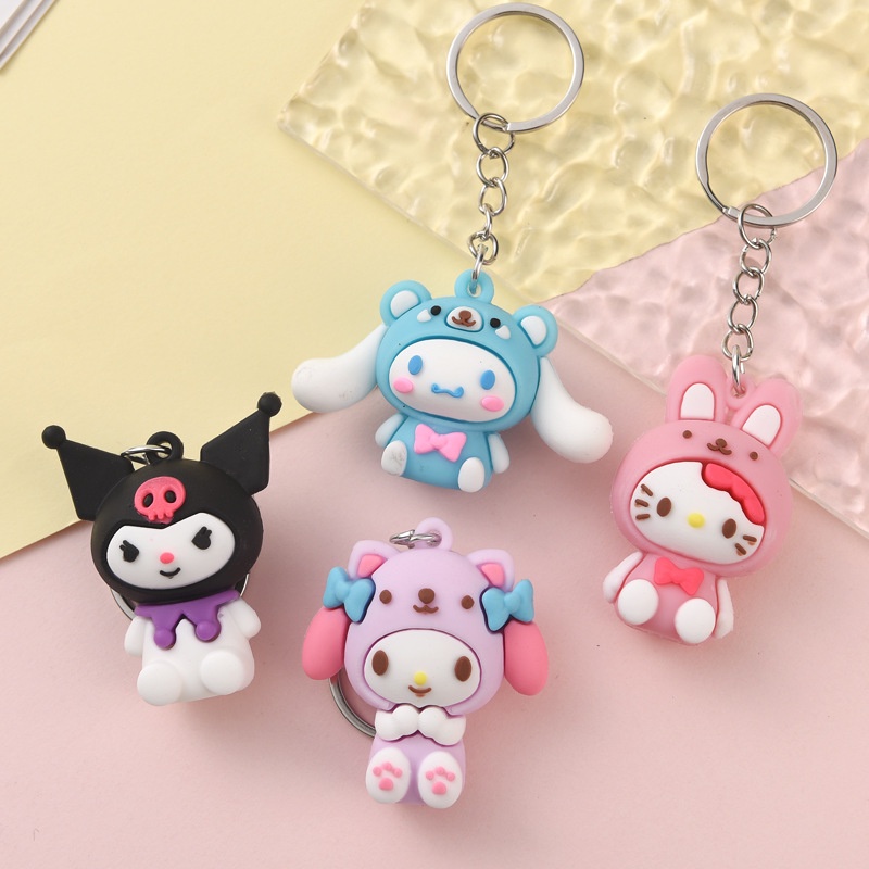 751 ขายดี พวงกุญแจ จี้การ์ตูน Sanrio น่ารัก สร้างสรรค์ ไม่ซ้ําใคร ของขวัญ สําหรับกระเป๋านักเรียน