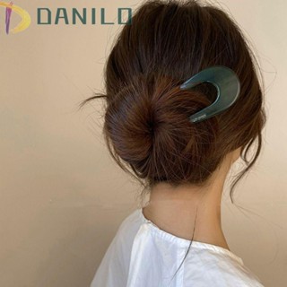 Danilo Acetate กิ๊บติดผมแฟชั่น สไตล์วินเทจ รูปตัว U อารมณ์ใหม่ กิ๊บจีน ส้อมผม