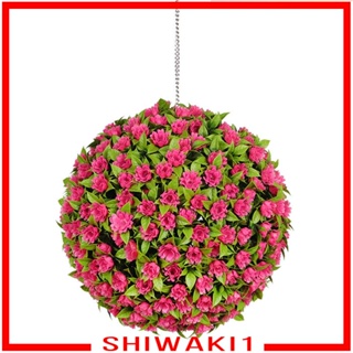 [Shiwaki1] พวงหรีดดอกไม้ประดิษฐ์ สีเขียว สําหรับตกแต่งสวน งานแต่งงาน 4 ชิ้น