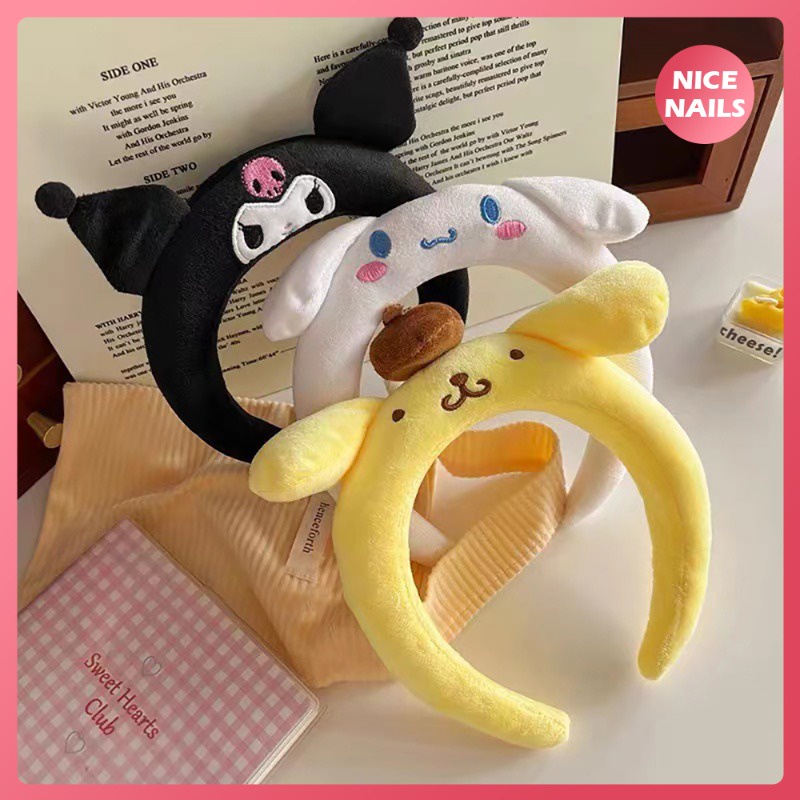 Sanrio ที่คาดศีรษะ ตุ๊กตาการ์ตูนน่ารัก เครื่องประดับผม ของขวัญวันเกิด ฤดูร้อน สําหรับเด็กผู้หญิง