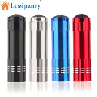 Lumiparty ไฟฉาย Led UV 9 ดวง ขนาดเล็ก ความสว่างสูง สําหรับตั้งแคมป์