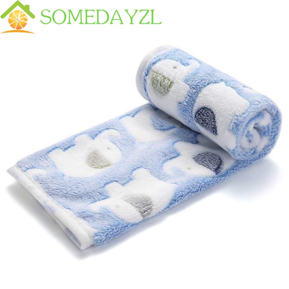 Somedayzl ผ้าห่ม ผ้าสักหลาด นุ่ม หนา ลายอุ้งเท้าแมว หลายสี เลือกลายได้ อบอุ่น ลายกระดูก สําหรับสัตว์เลี้ยง