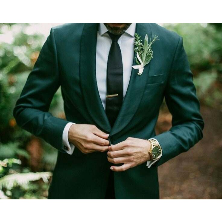 MEN GREEN SUIT - Tuxedo For Men - Men Tuxedo Suit - Men Tuxedo Jacket - Suit For Groom