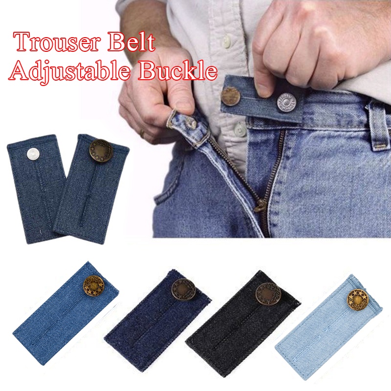1-4 ชิ้น กางเกงขยายเอว Extender ปุ่ม Unisex ขยายเอวสําหรับกระโปรง กางเกงยีนส์