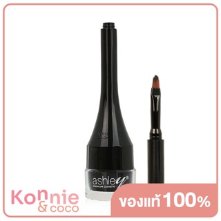 Ashley Black Eyeliner Gel 3g เจลอายไลเนอร์ สีดำเข้มสนิท.