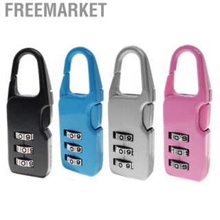 Freemarket 3‑Digit Combination Lock Resettable  Theft Zinc Alloy Padlock for Gates Backpack Drawers